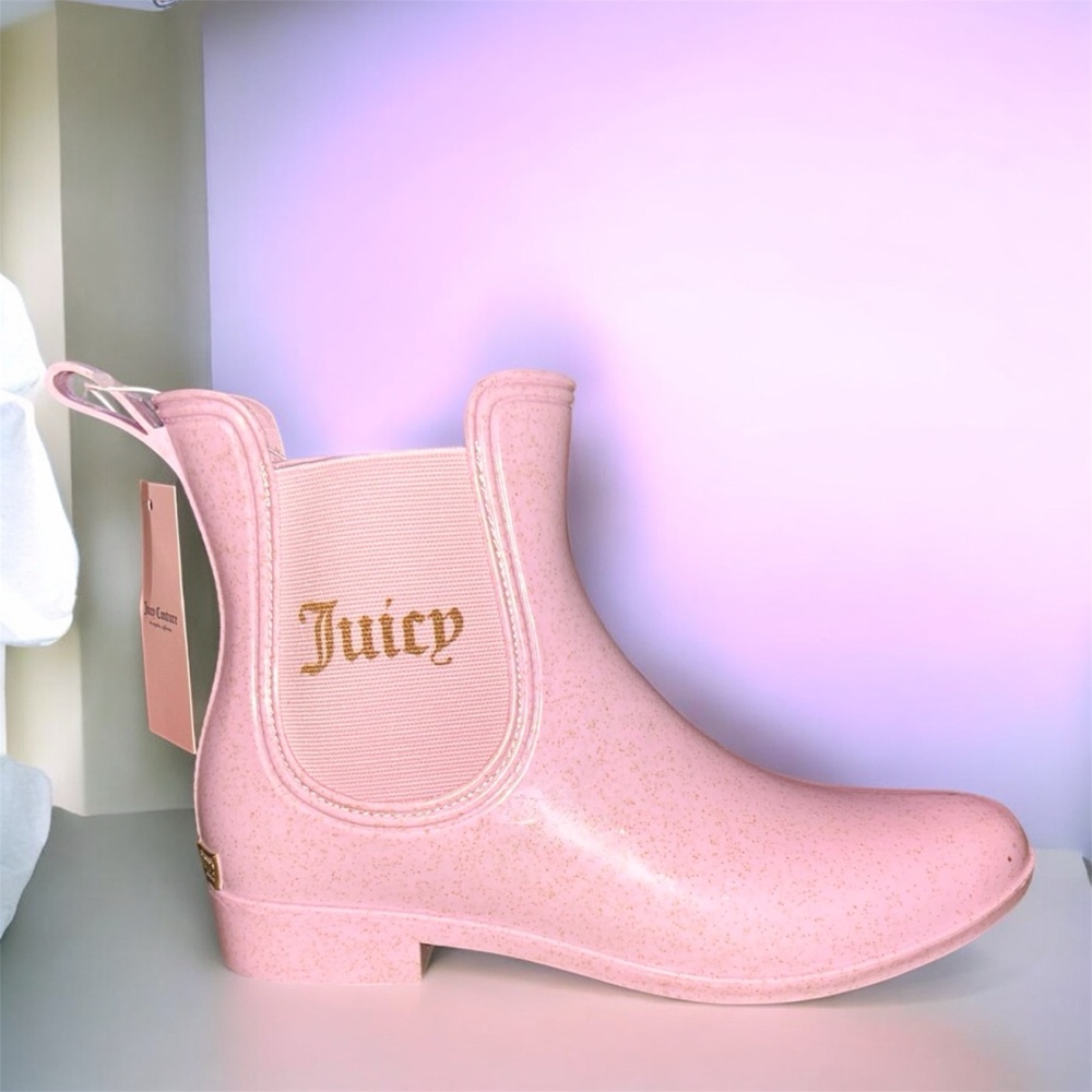 Juicy Couture Pink Ankle rain  Boots
